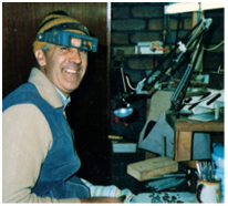 Australian Opal Cutter & designer at work